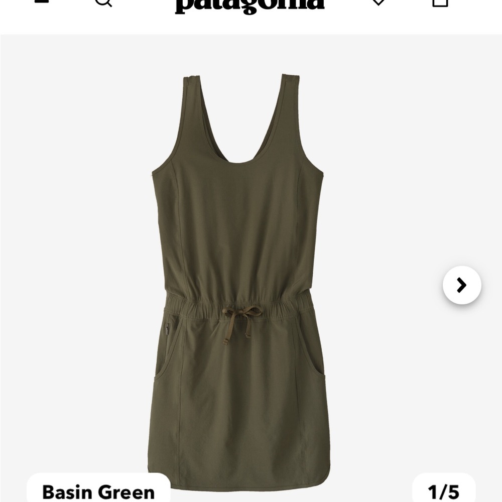 Patagonia Women’s Fleetwith Dress in Basin Geen- XS NWT